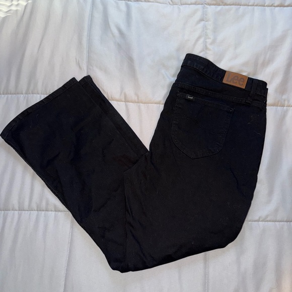 Lee Classic Black Bootcut Denim Size 20 Petite - Picture 2 of 5